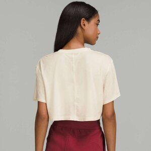 Lululemon All Yours Cropped T-Shirt White Opal Size 4